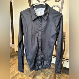 MSport6 Black Zippered Rodeo Shirt with buttons